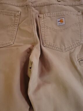 Carhartt Tan Canvas Pants Cotton & Nylon 32x30
